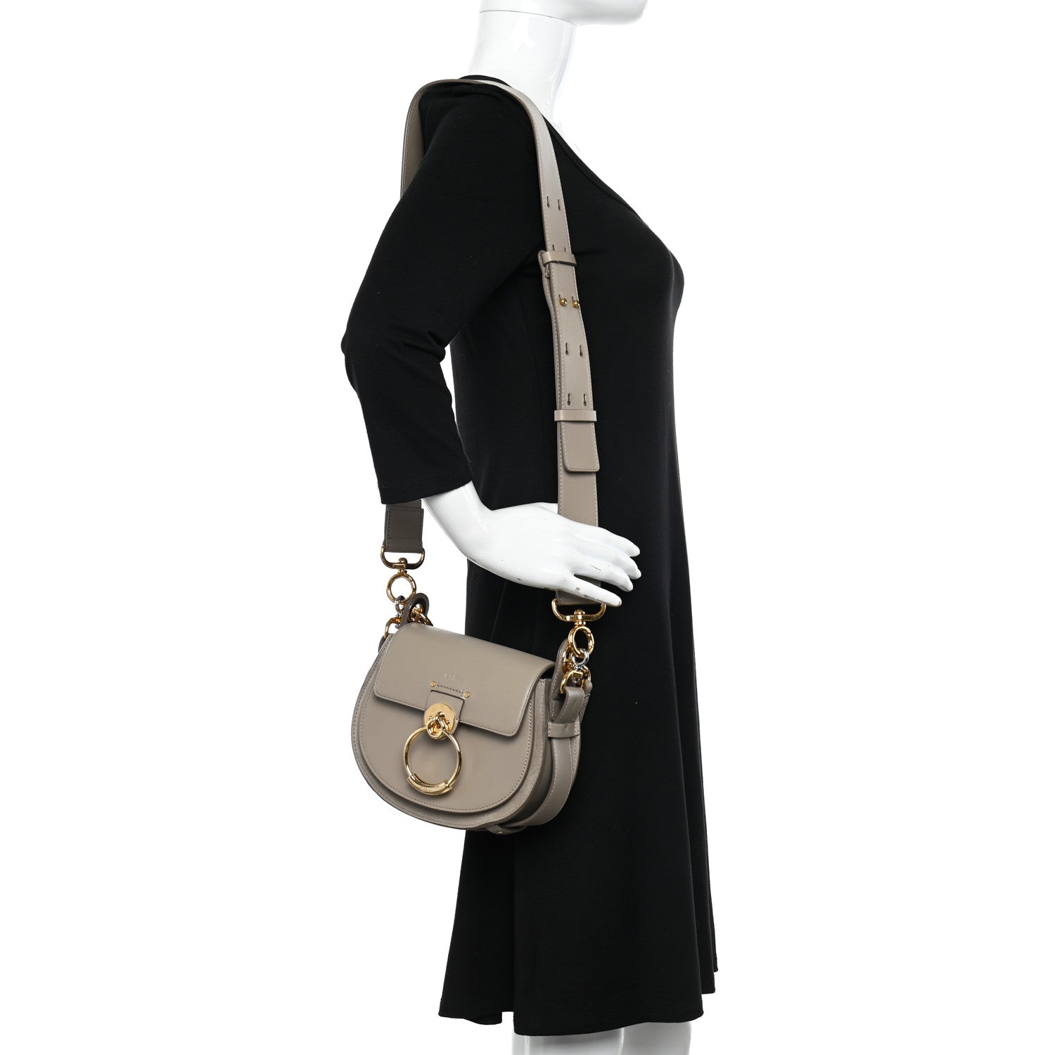 Chloe Calfskin Small Tess Bag Motty Grey 2 of 11