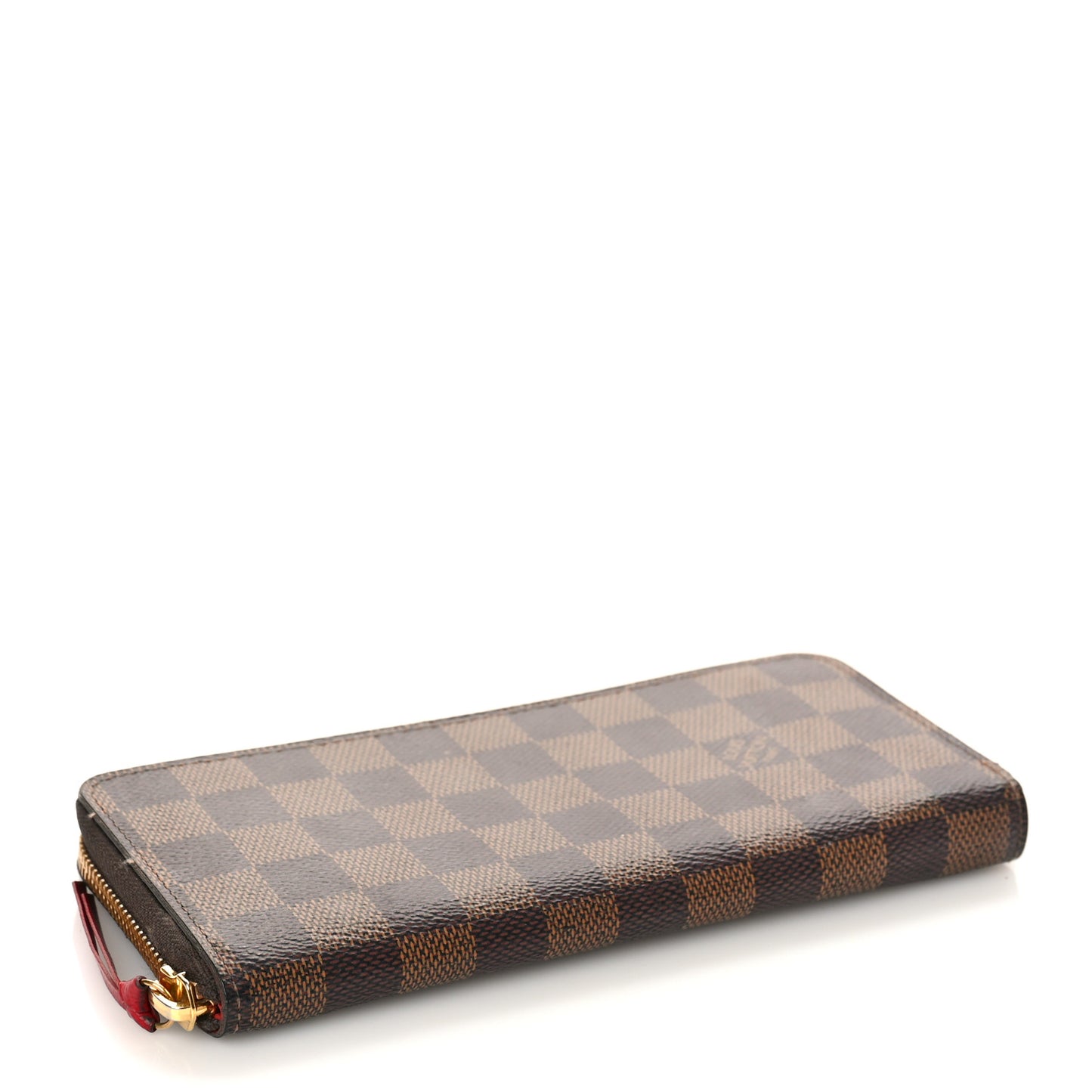 Damier Ebene Clemence Wallet Cherry
