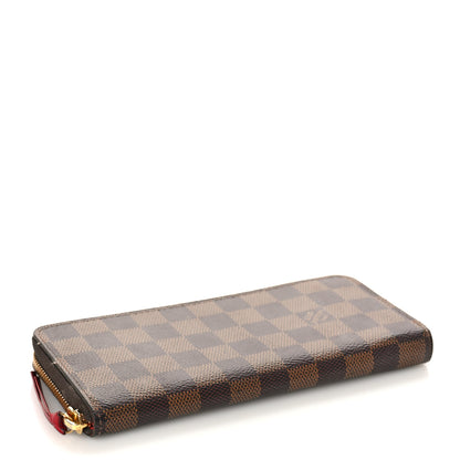 Louis Vuitton Damier Ebene Clemence Wallet Cherry 4 of 11