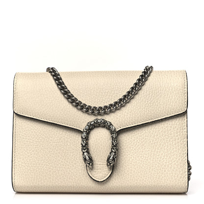 Gucci Dollar Calfskin Mini Dionysus Chain Wallet Mystic White 1 of 13