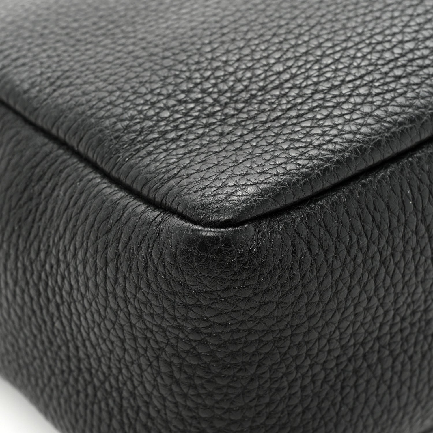 Prada Vitello Daino Soft Medium Double Zip Shoulder Bag Black 10 of 14