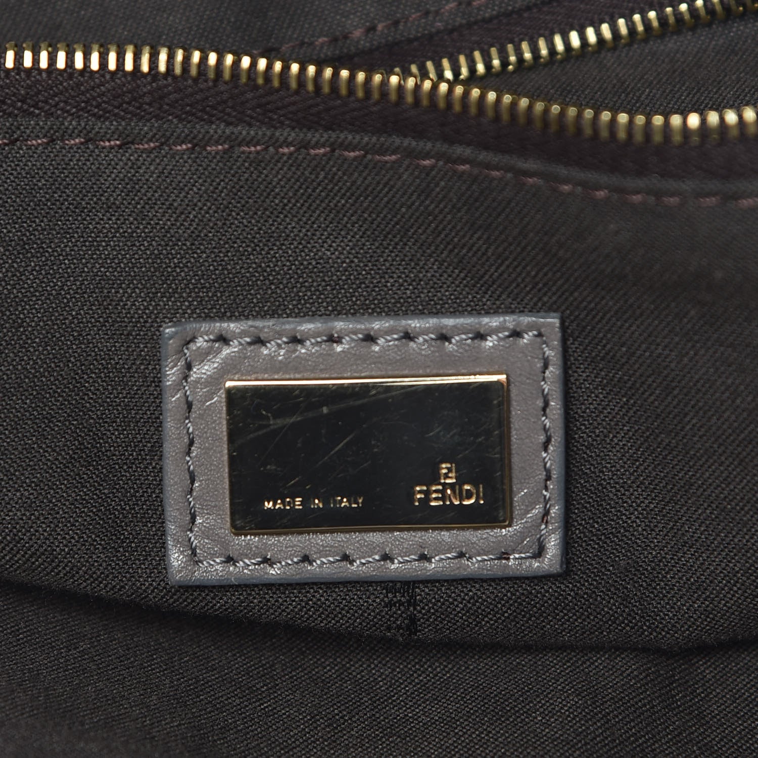 Fendi Vitello Acqua Large Twins Tote Grigio Scuro 1 of 2