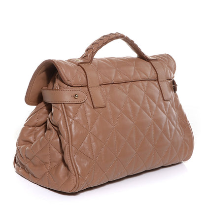 Mulberry Nappa Quilted Medium Alexa Deer Brown 3 of 12