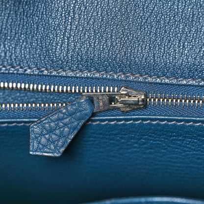 Hermes Togo Birkin 30 Bleu De Malte 21 of 35