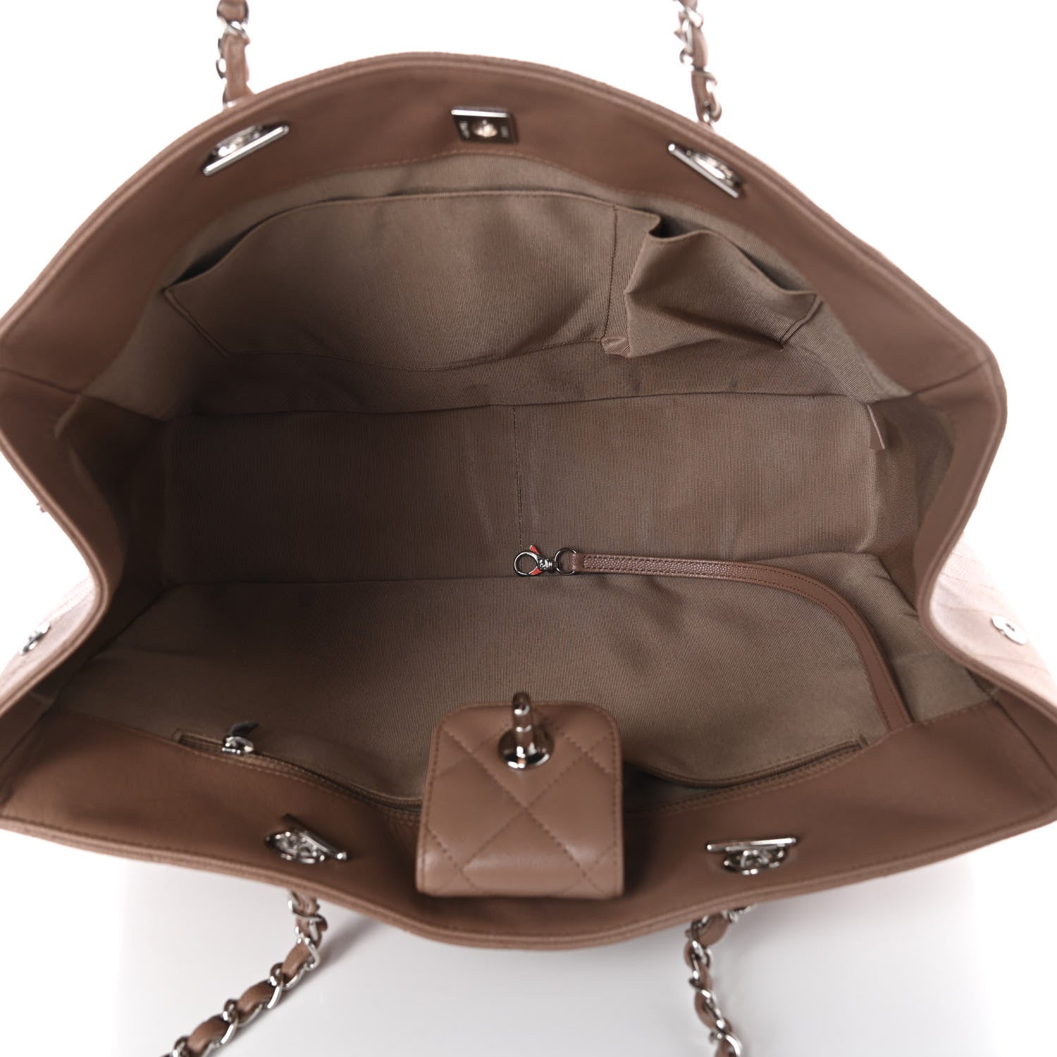 Chanel Caviar Quilted Large Shopping Tote Dark Beige 5 of 10