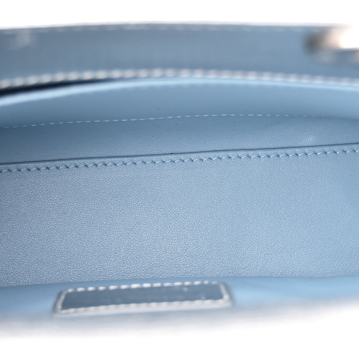 Christian Dior Metallic Grained Calfskin Cannage Small Lucky Badges My Lady Dior Silver 5 of 12