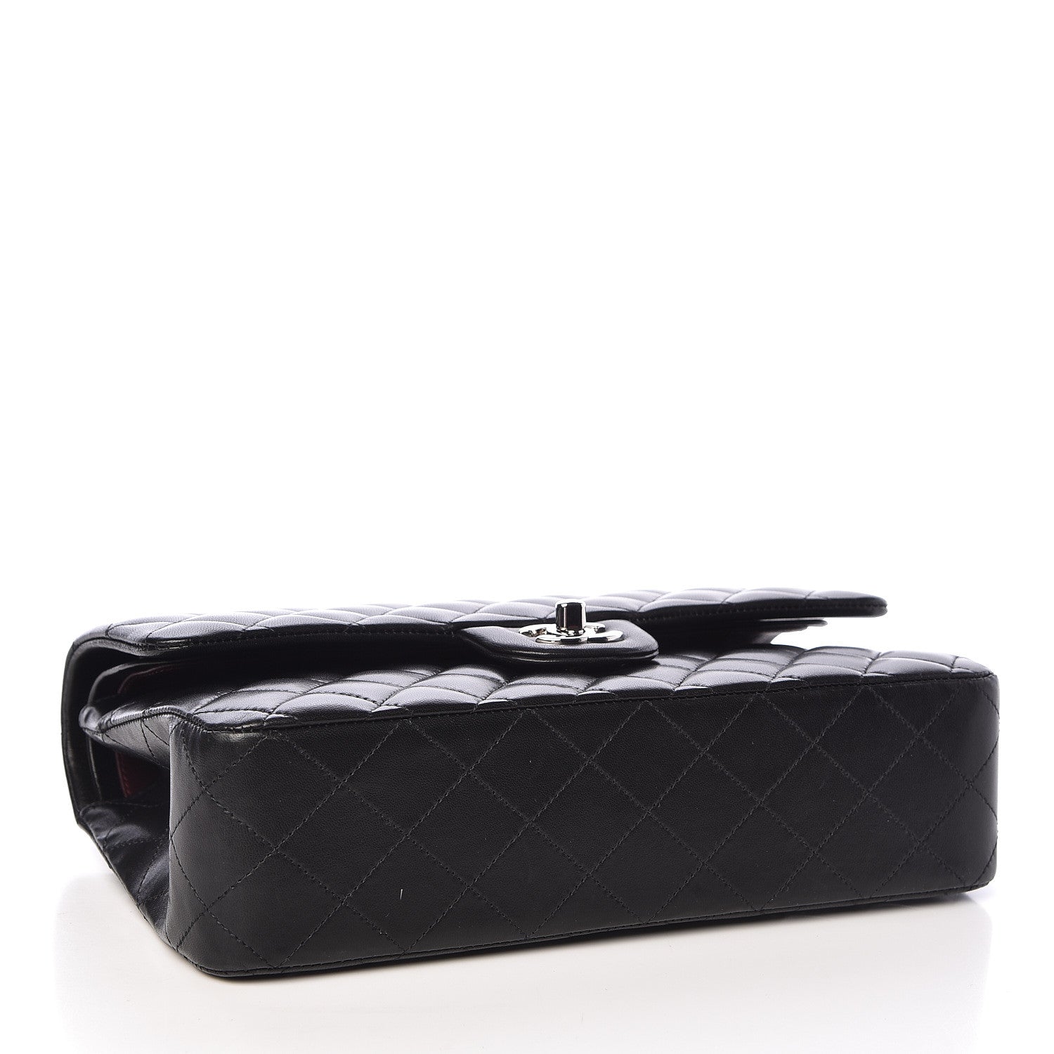 Chanel Lambskin Quilted Medium Double Flap Black 4 of 11