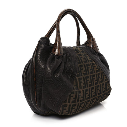 Fendi Zucca Nappa Nuvolata Vitello Tortuga Spy Tobacco Moro 3 of 13