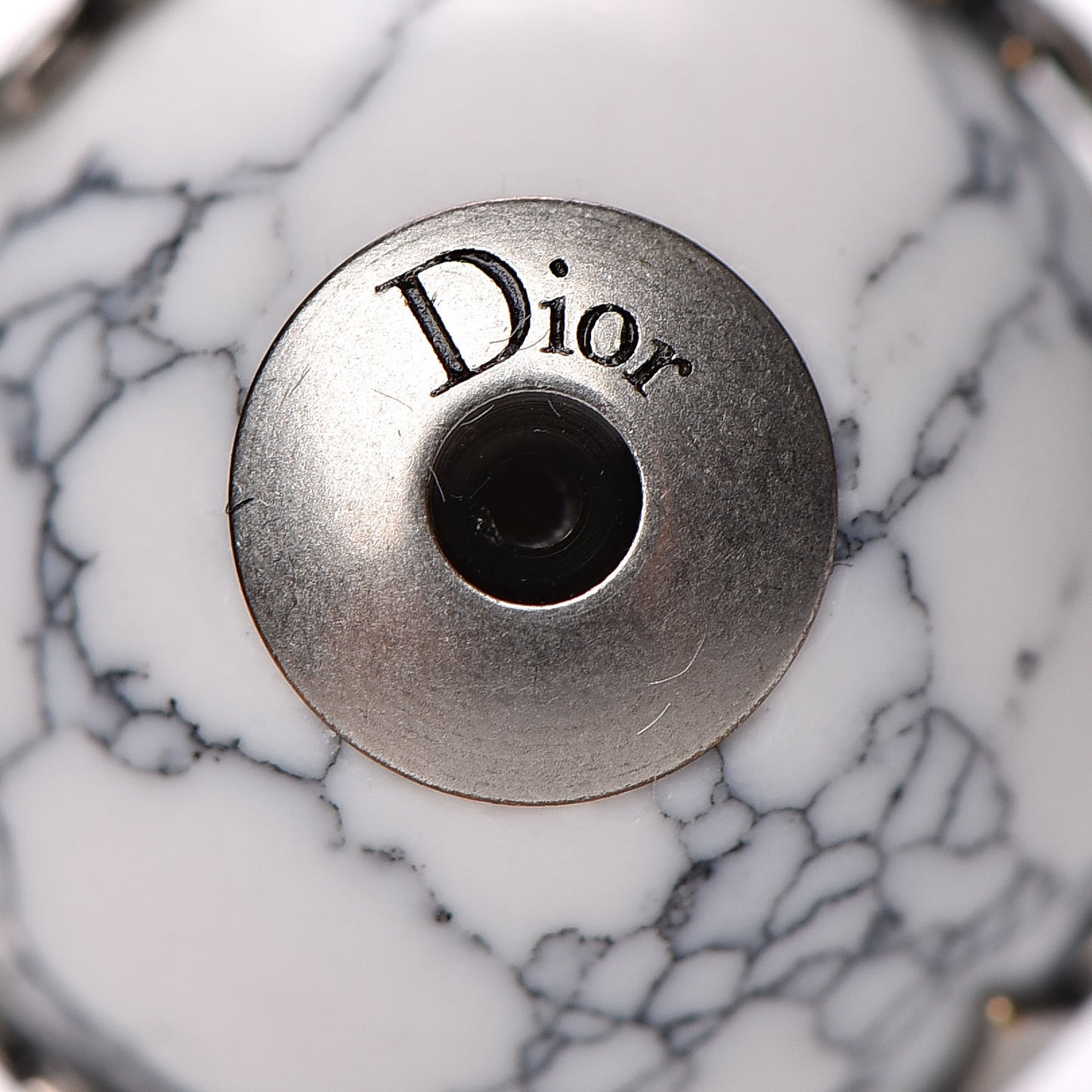 Marble Mise En Dior Tribal Bee Earrings White