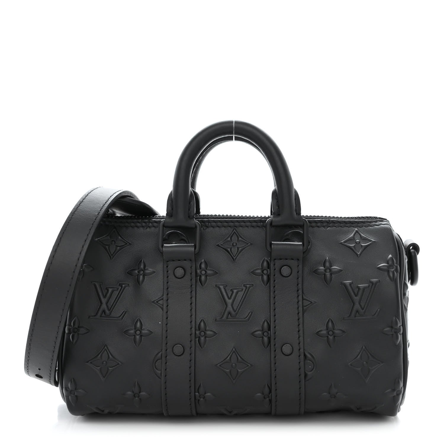 Louis Vuitton Monogram Seal Keepall XS Black 1 of 9