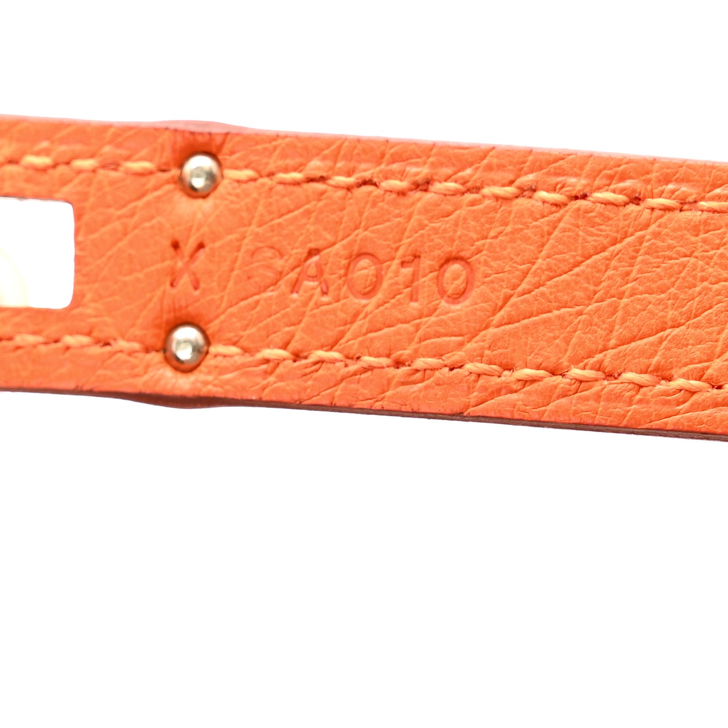 Ostrich Kelly Longue Wallet Orange