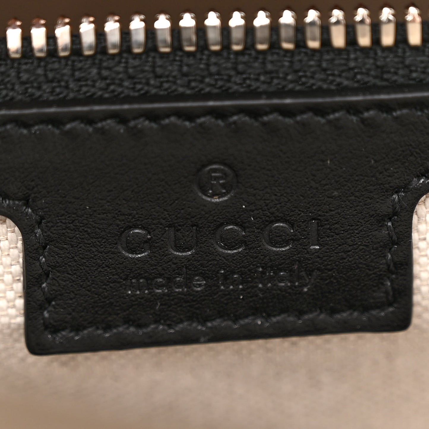 Calfskin GG Tennis Embossed Medium Tote Bag Black