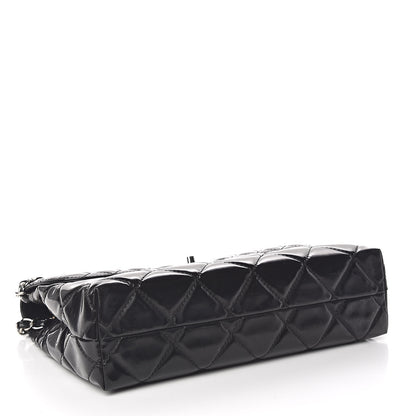 Chanel Vinyl Quilted In the Business Flap Bag Black 4 of 16