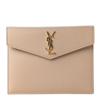 Saint Laurent Grain De Poudre Uptown Baby Pouch Beige 1 of 6