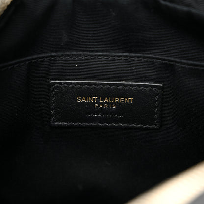 Saint Laurent Calfskin Matelasse Monogram Lou Camera Bag Black 6 of 17