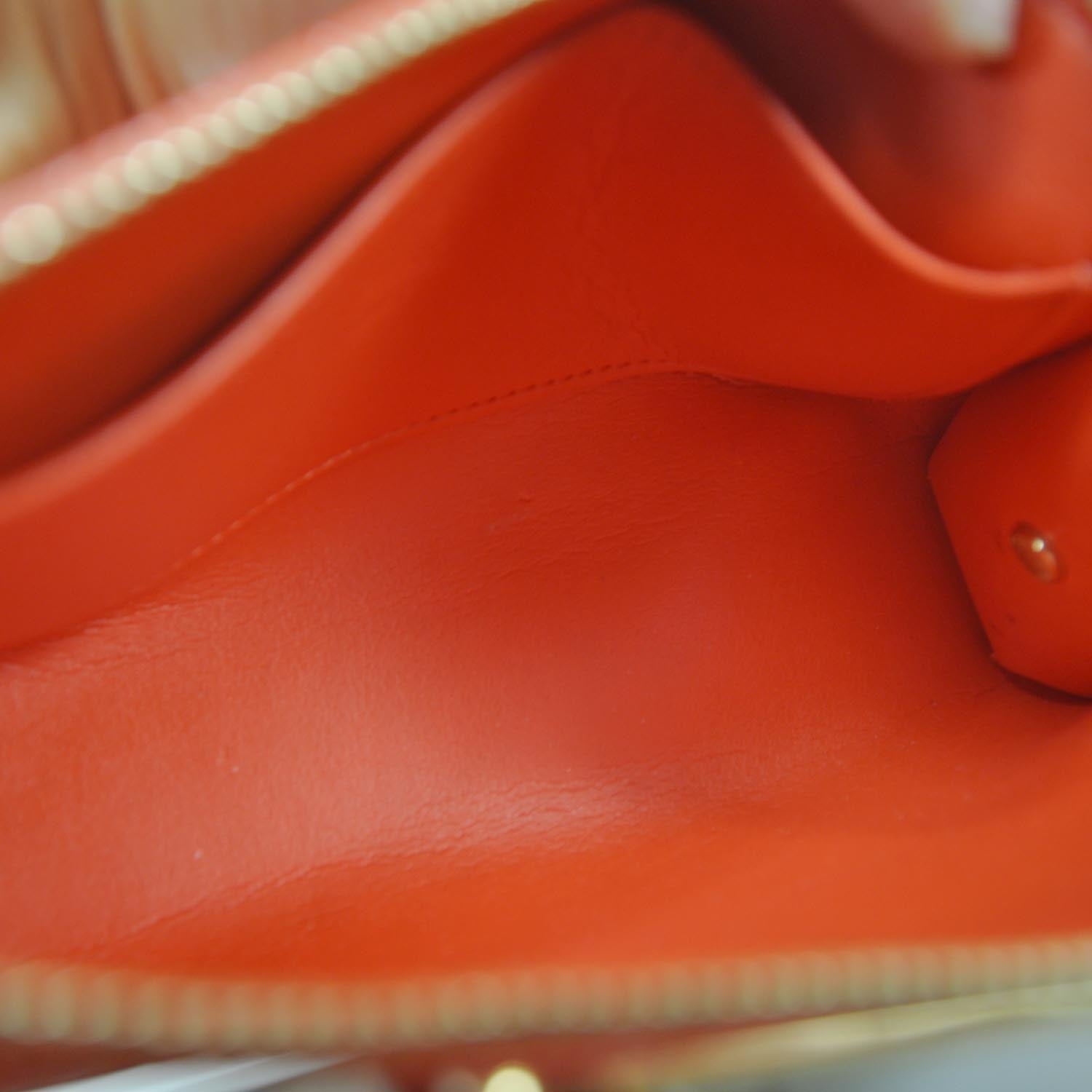 Louis Vuitton Vernis Trousse Cosmetic Pouch Orange Sunset 6 of 8