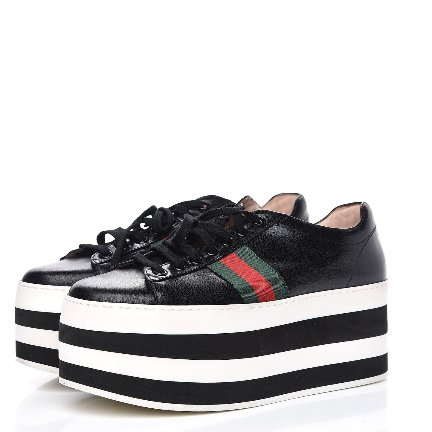 Malaga Kid Peggy Platform Sneakers 39.5 Black White