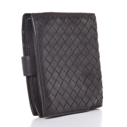 Bottega Veneta Nappa Intrecciato French Flap Wallet Ebano 3 of 11