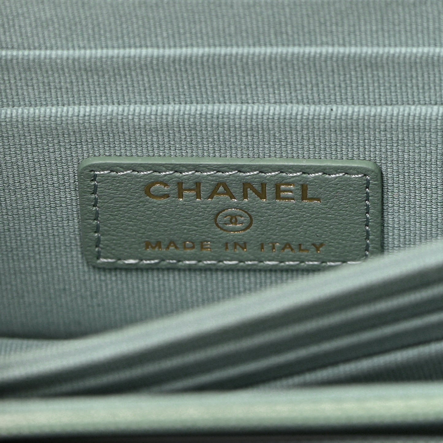 Lambskin Quilted Mini Trendy CC Wallet On Chain WOC Grey