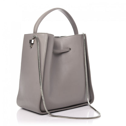 3.1 Phillip Lim Smooth Calfskin Small Soleil Bucket Bag Cement 3 of 8