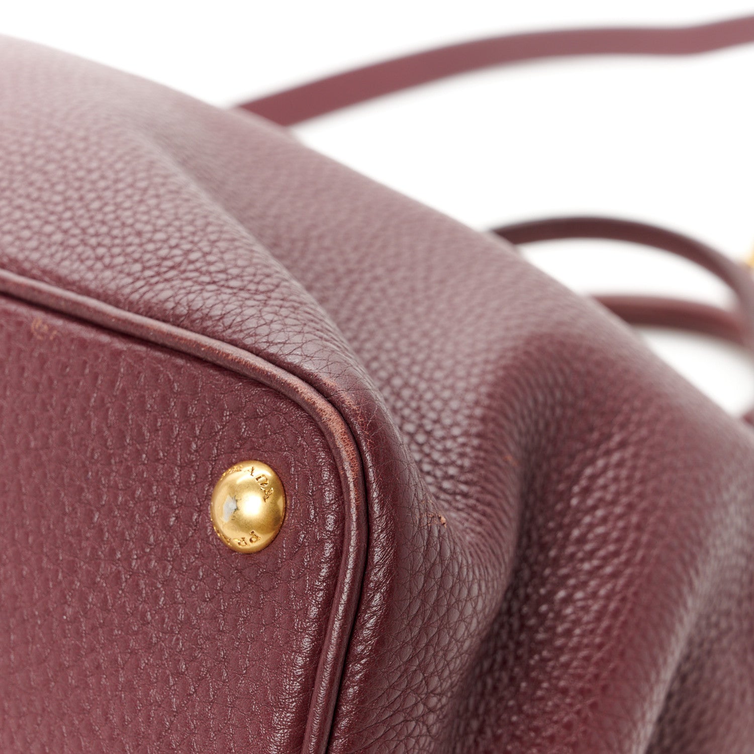 Prada Vitello Daino Tote Granato 13 of 13