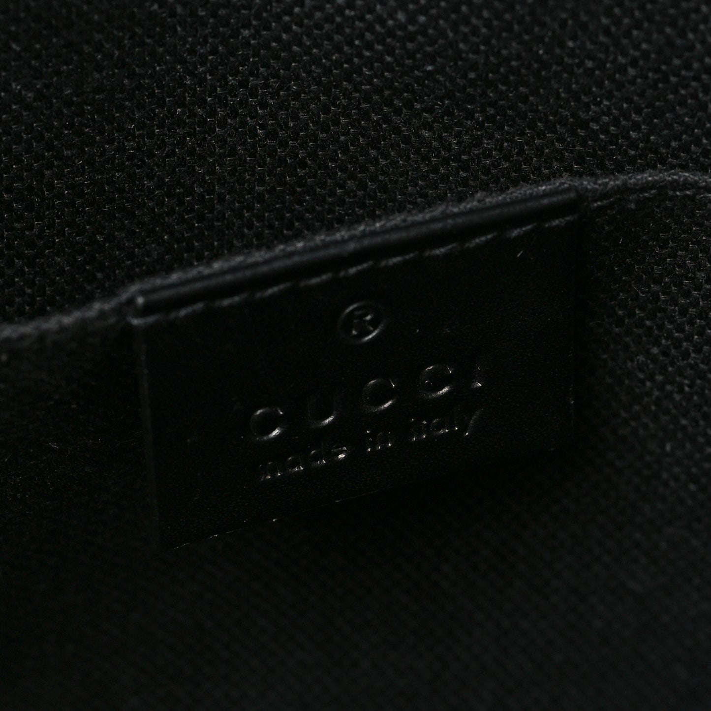 GG Supreme Monogram Selleria Calfskin Web New Web Cosmetic Case Black