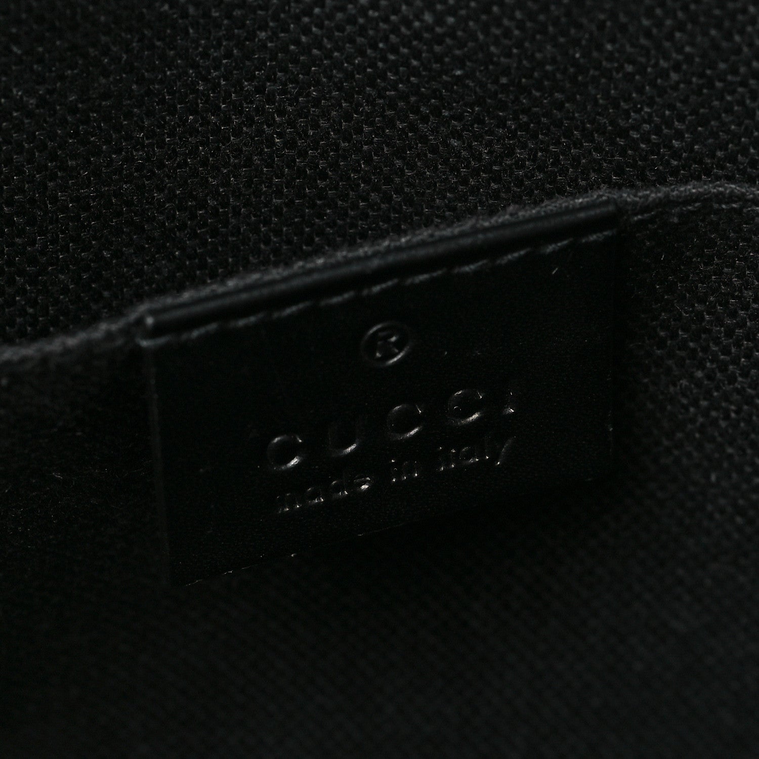 Gucci GG Supreme Monogram Selleria Calfskin Web New Web Cosmetic Case Black 6 of 9