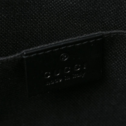 Gucci GG Supreme Monogram Selleria Calfskin Web New Web Cosmetic Case Black 6 of 9