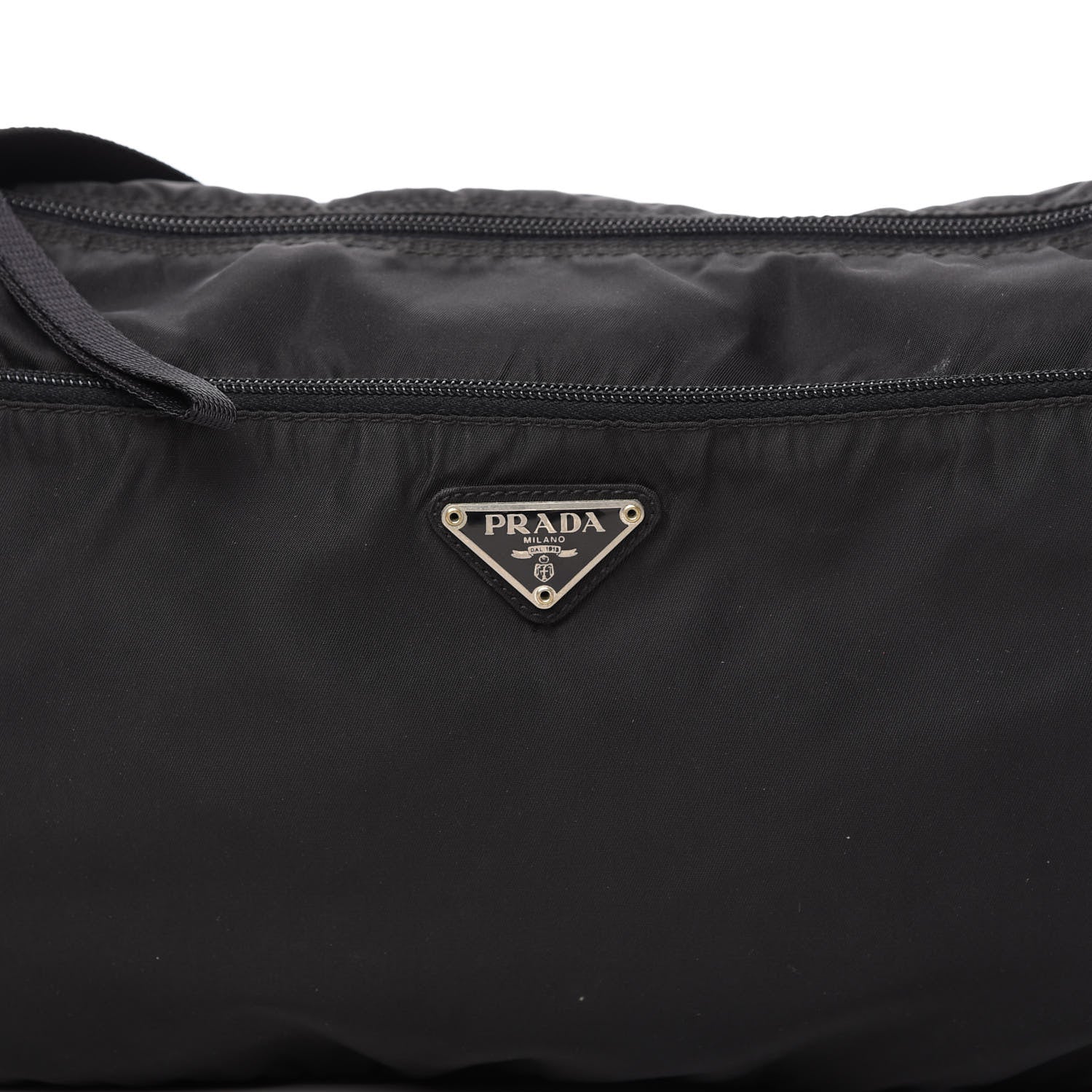 Prada Tessuto Nylon Messenger Bag Black 10 of 12