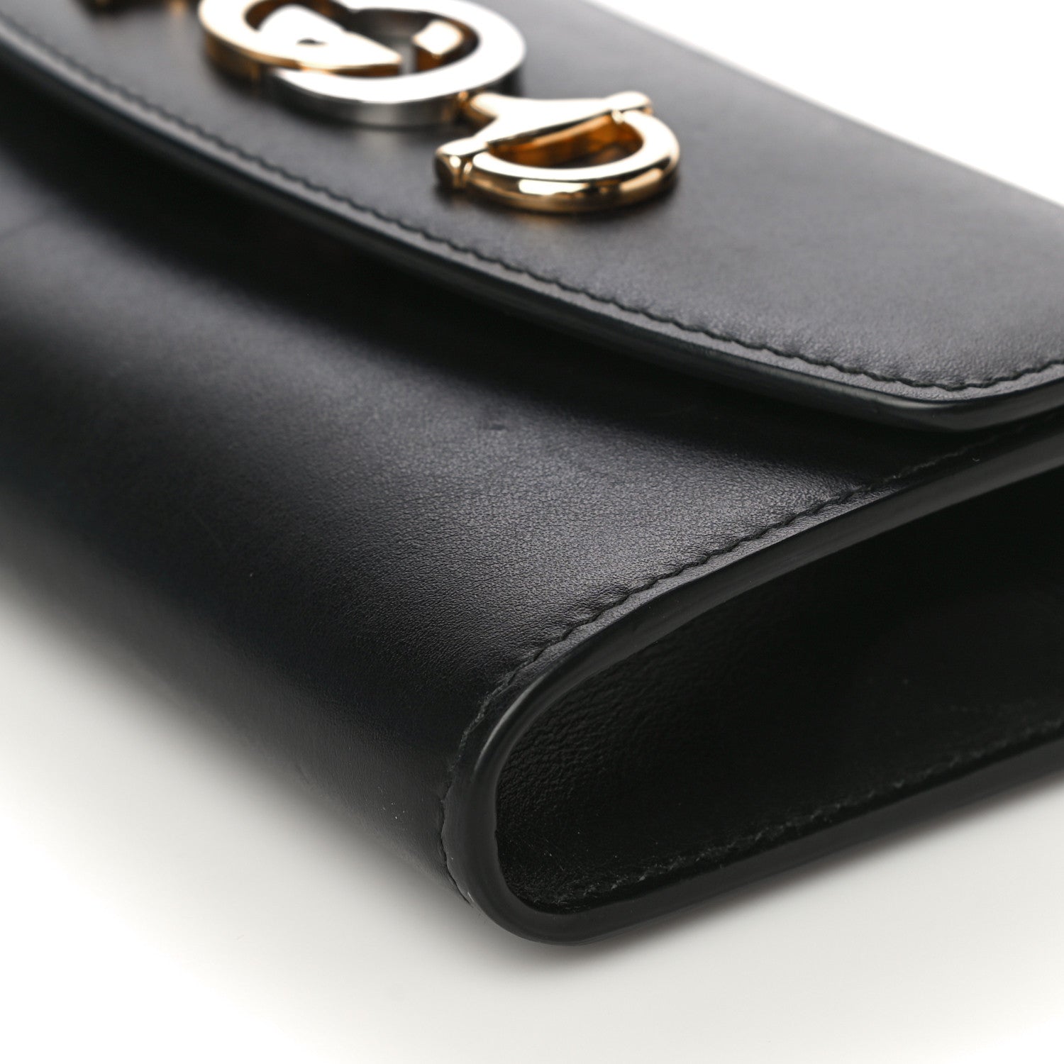 Gucci Smooth Calfskin Mini Zumi Shoulder Bag Black 6 of 16
