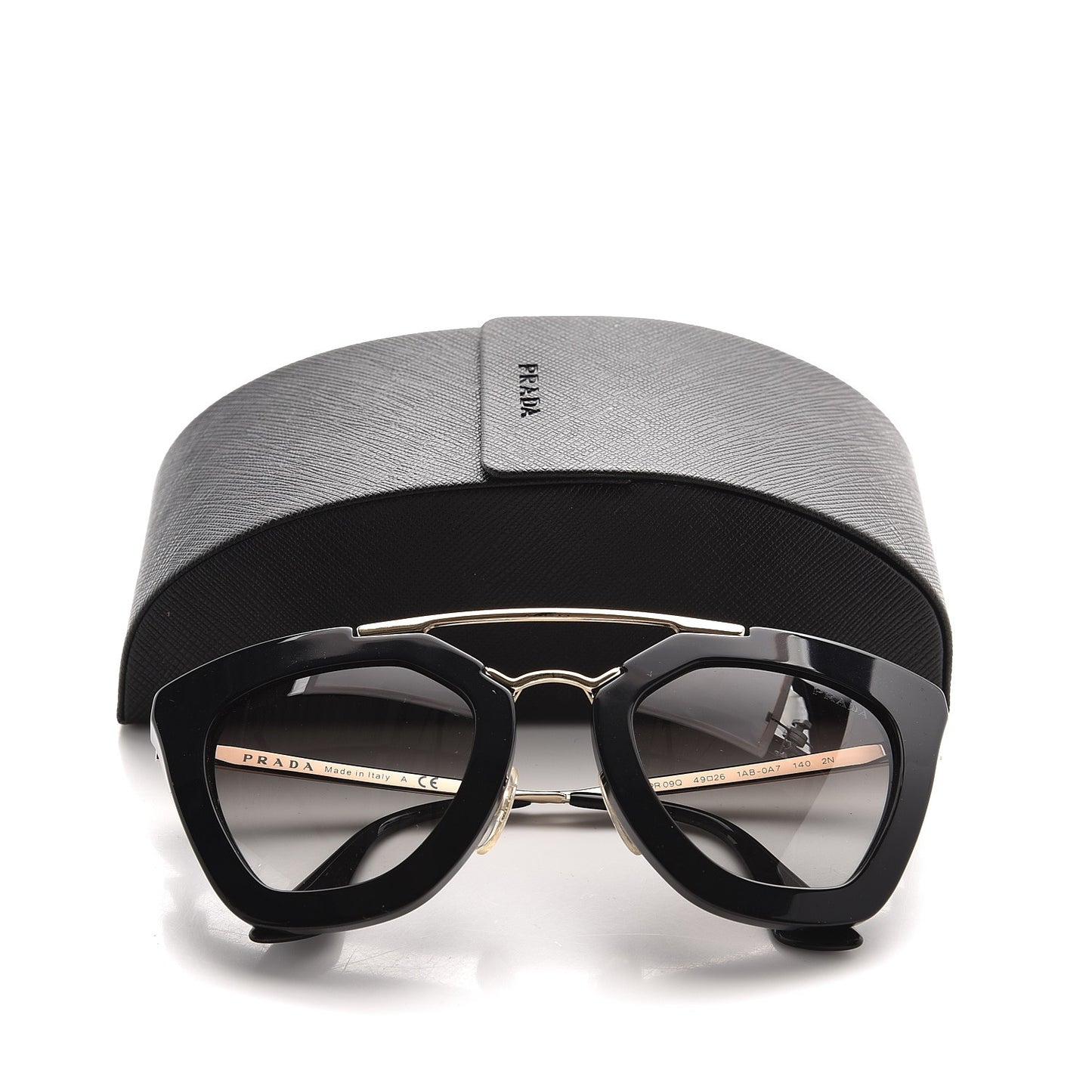Acetate Cinema Sunglasses SPR 09Q Black