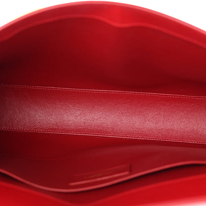 Saint Laurent Smooth Calfskin Manhattan Shoulder Bag Rouge Eros 5 of 10