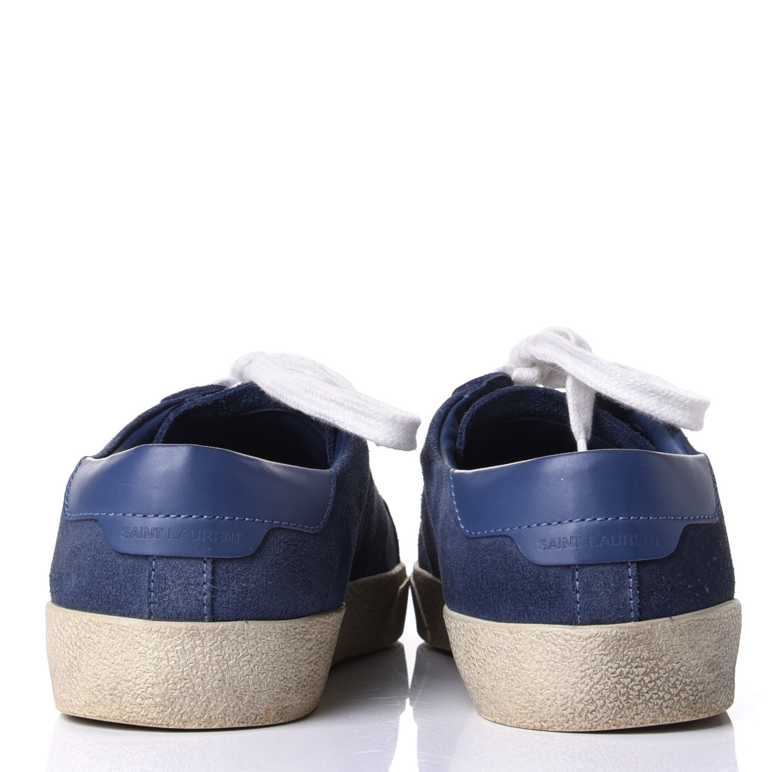 Saint Laurent Suede Womens Court Classic Sneakers 40 Denim 6 of 12