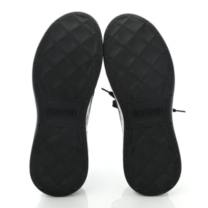 Chanel Velvet Calfskin Mixed Fibers CC Sneakers 39 Black 5 of 8