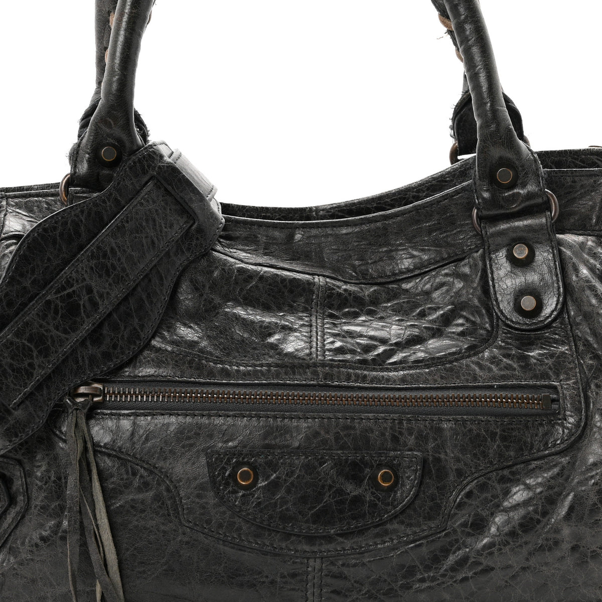 Balenciaga Agneau Classic Hardware Part Time Anthracite 9 of 12