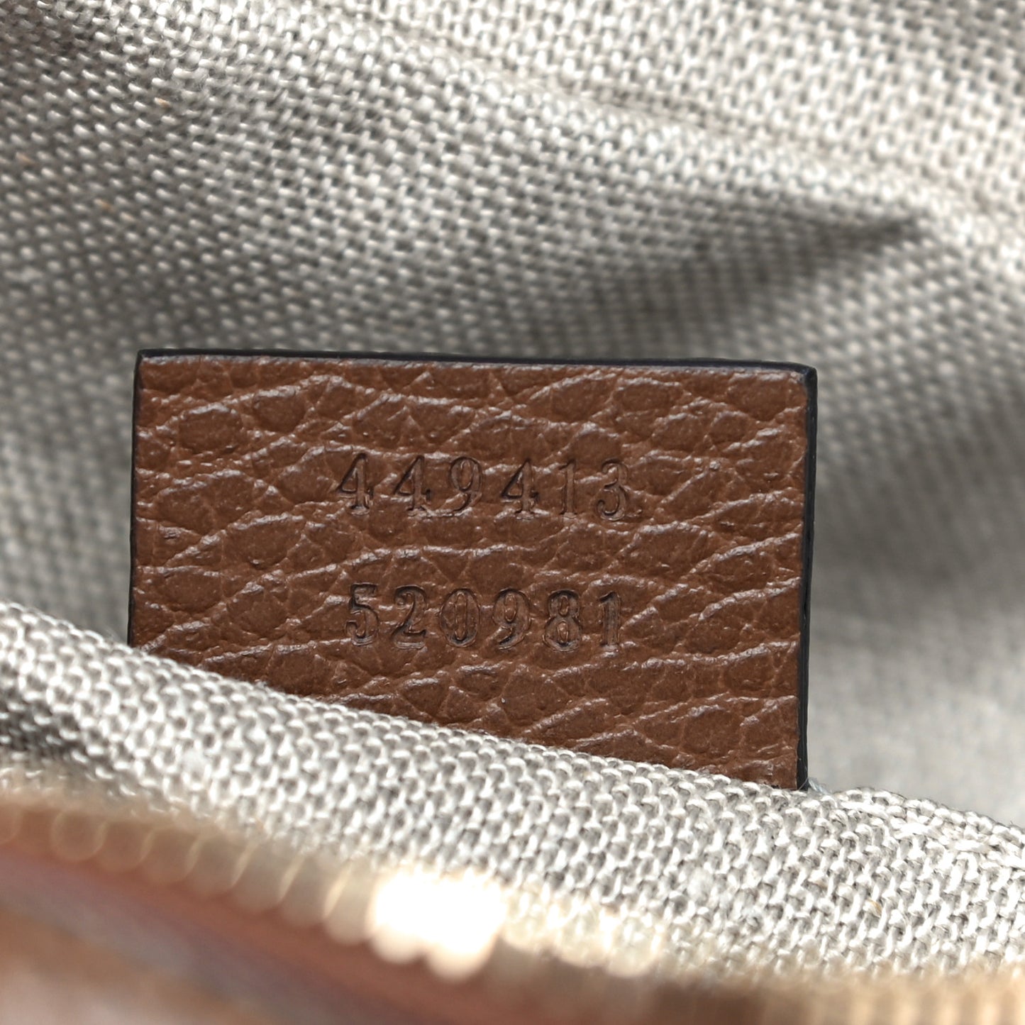 Monogram Mini Bree Messenger Bag Beige Tabacco