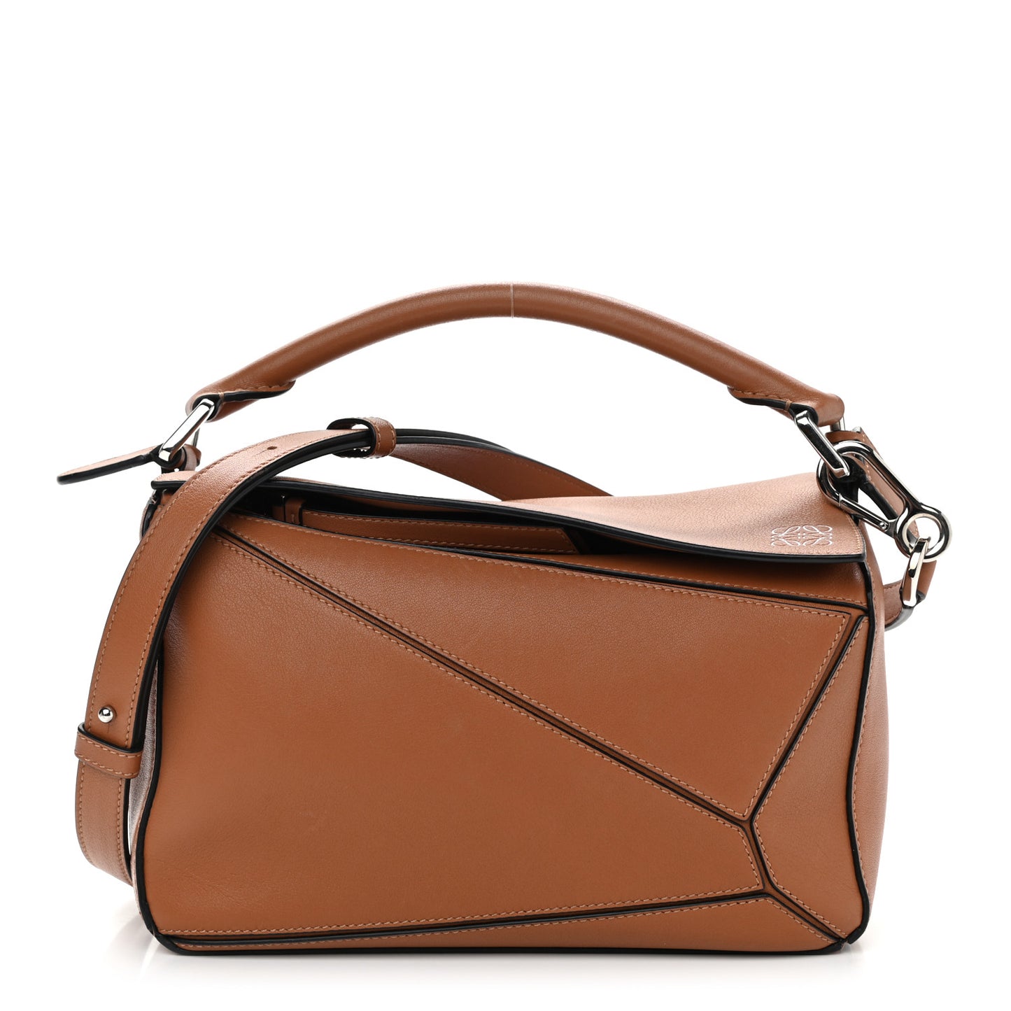 Calfskin Small Puzzle Bag Tan