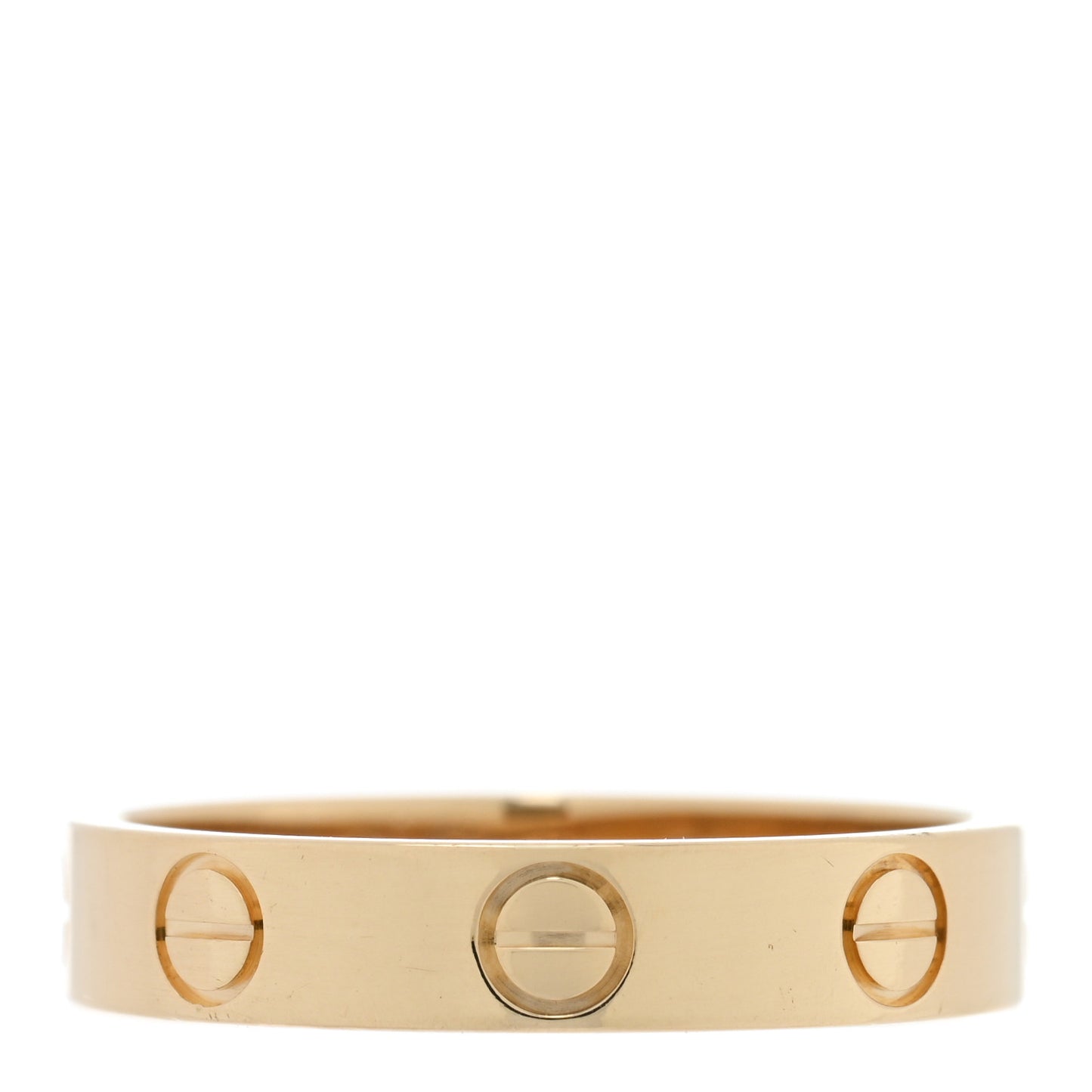 18K Yellow Gold 3.5mm LOVE Wedding Band Ring 51 5.75