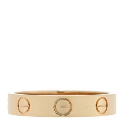 Cartier 18K Yellow Gold 3.5mm LOVE Wedding Band Ring 51 5.75 1 of 4