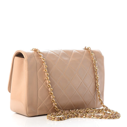 Chanel Lambskin Quilted Medium Single Flap Beige 3 of 10