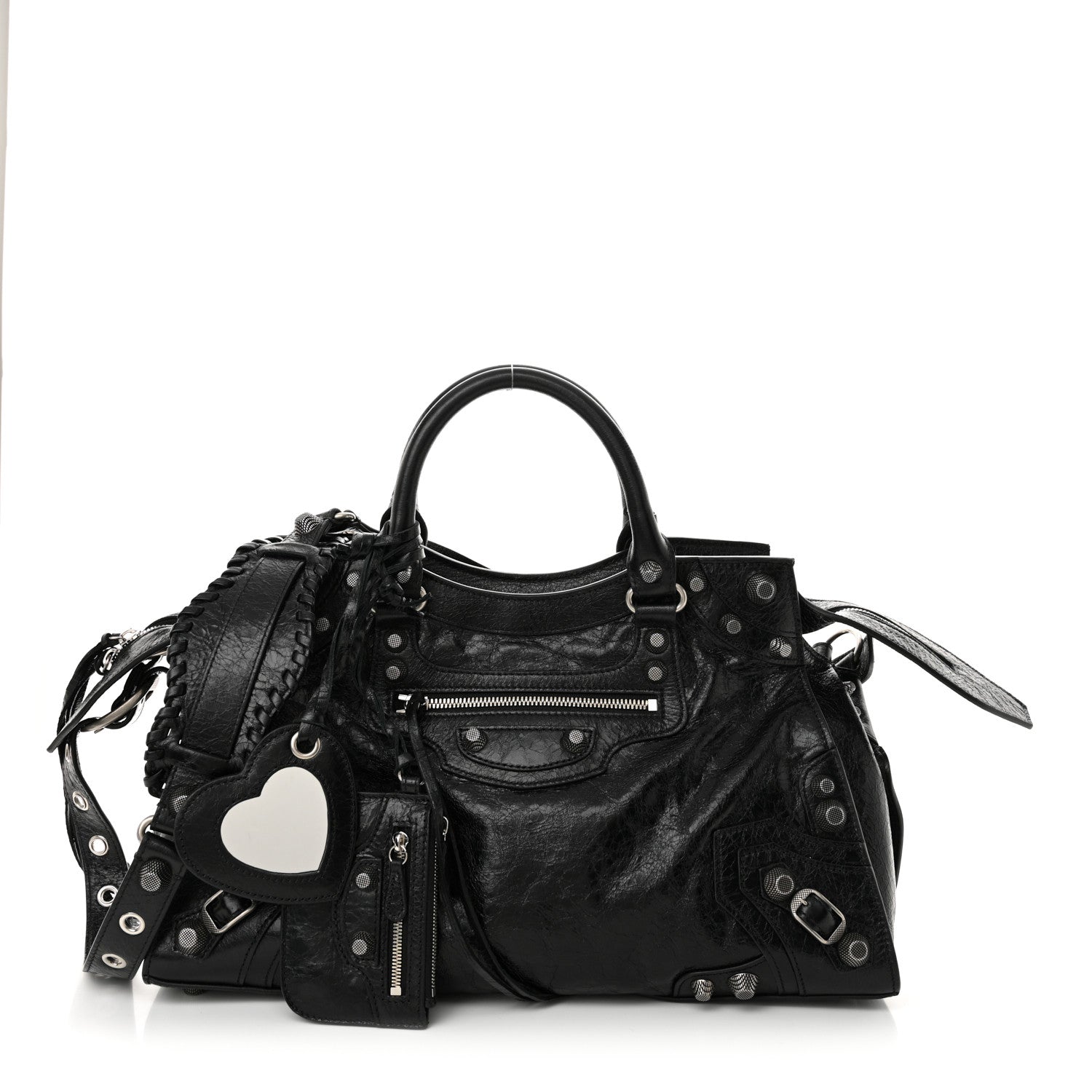 Balenciaga Agneau Arena Neo Cagole City Handbag Black 2 of 11