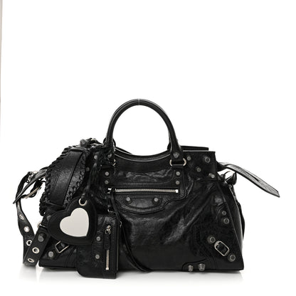 Balenciaga Agneau Arena Neo Cagole City Handbag Black 2 of 11