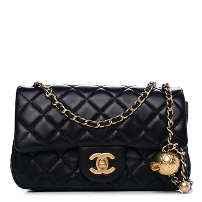 Chanel Lambskin Quilted Mini Rectangular Pearl Crush Flap Black 1 of 4
