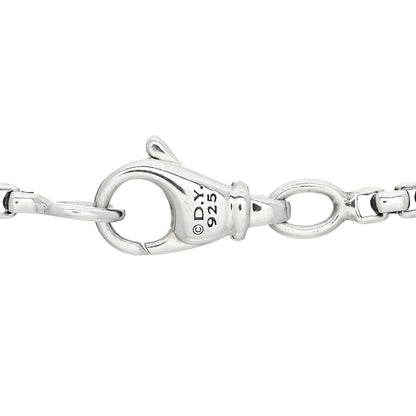 David Yurman Sterling Silver Black Diamond 29mm Streamline Pave Tag Pendant Necklace 5 of 5