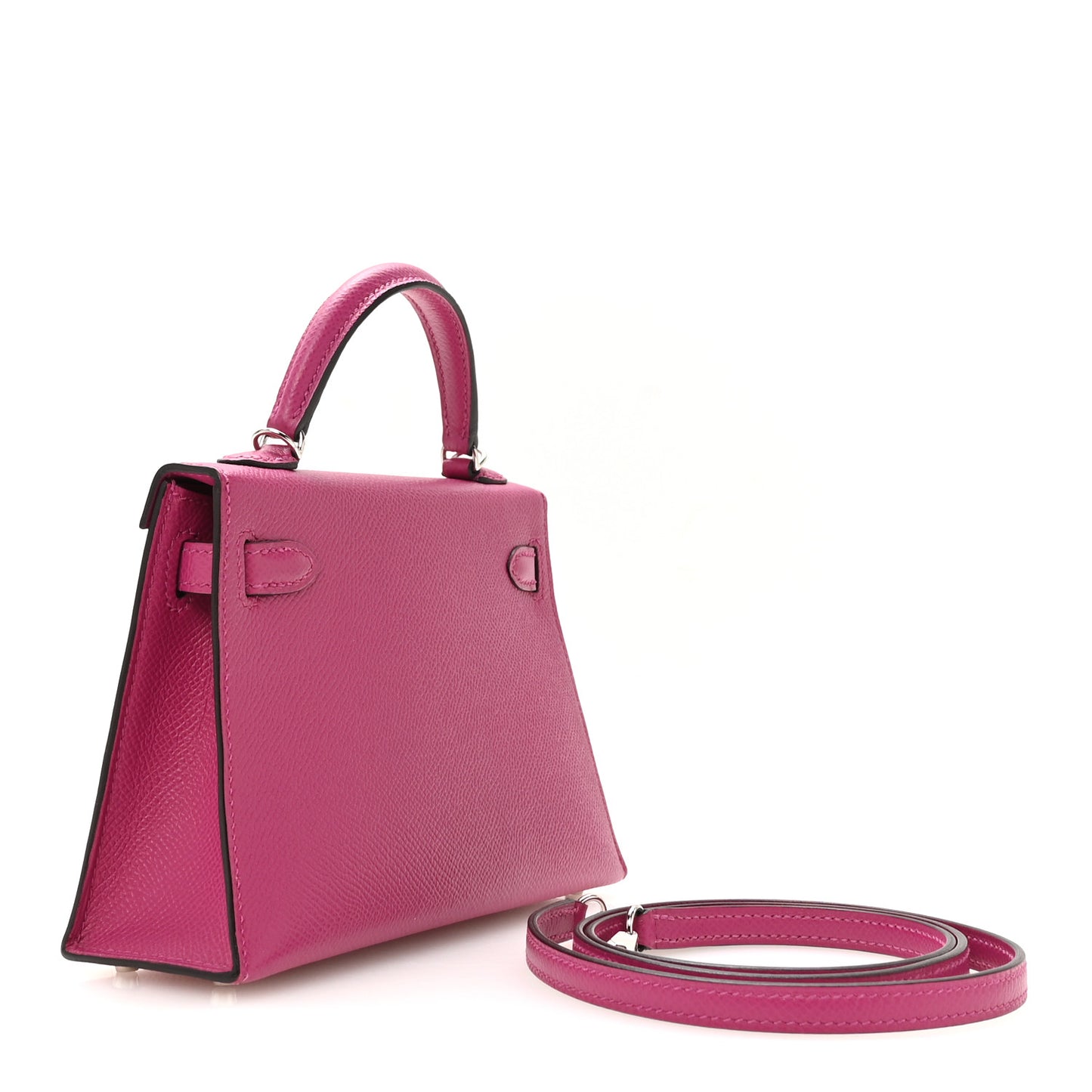 Epsom Mini Kelly Sellier 20 Rose Pourpre
