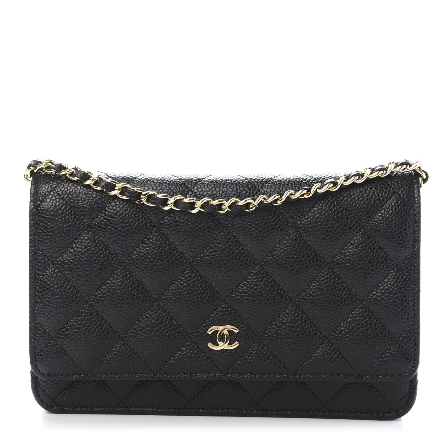 Chanel Caviar Quilted Wallet On Chain WOC Black 1 of 11