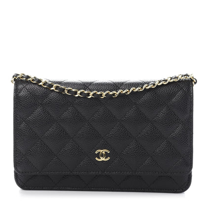Chanel Caviar Quilted Wallet On Chain WOC Black 1 of 11