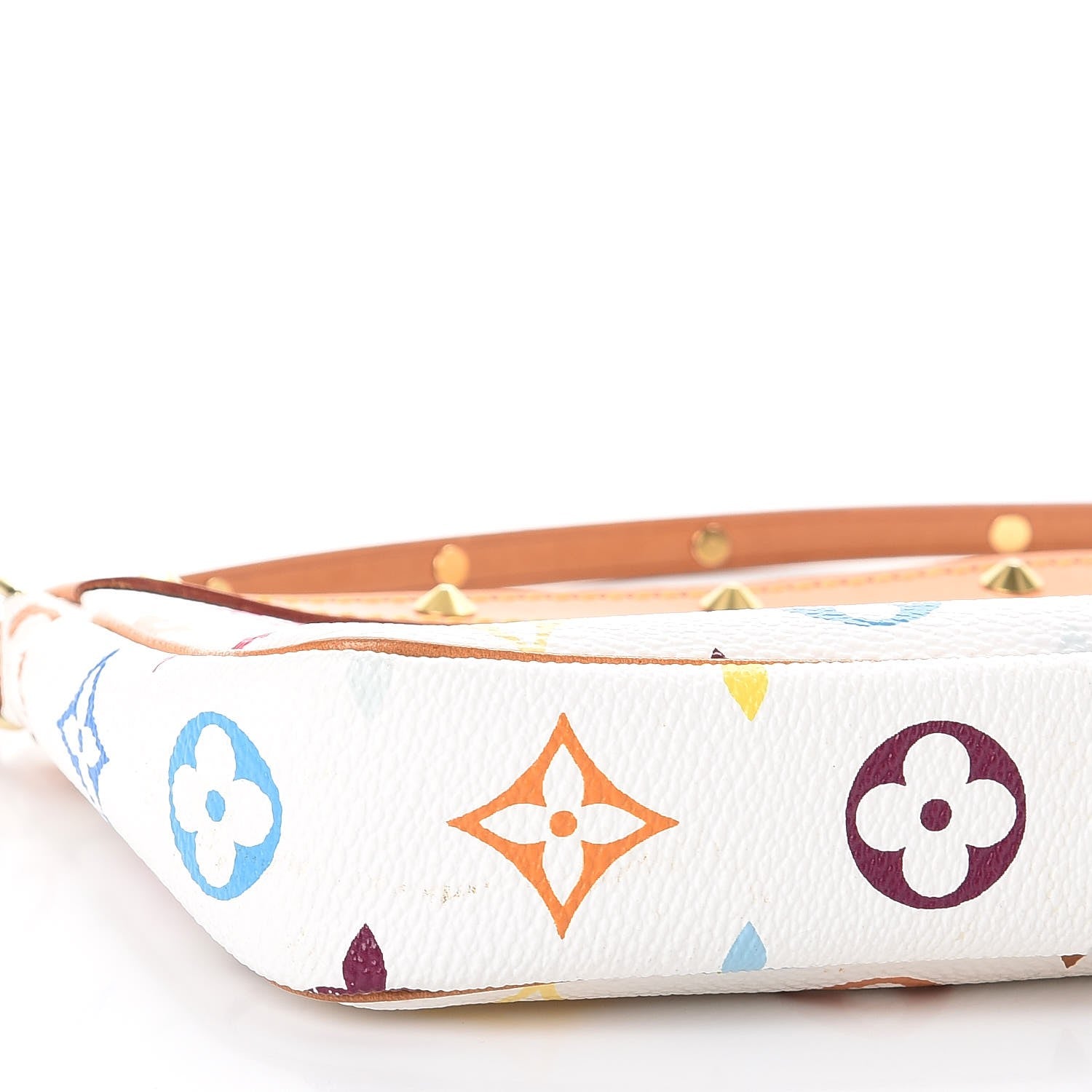 Louis Vuitton Monogram Multicolor Pochette Accessories White 9 of 9