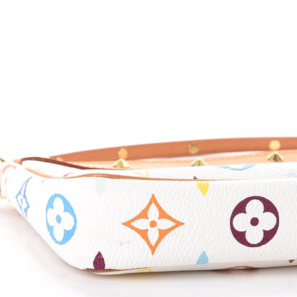 Louis Vuitton Monogram Multicolor Pochette Accessories White 9 of 9