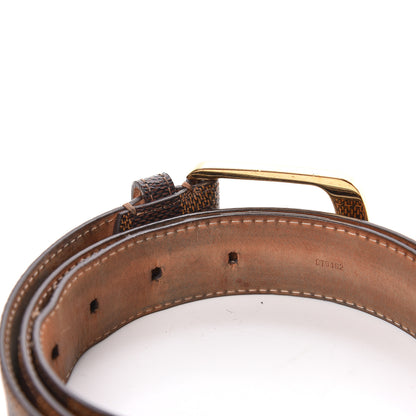Louis Vuitton Damier Ebene 30mm Ellipse Belt 85 34 4 of 11